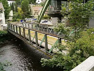 Wupperbrücke Tiergartentreppe Ehemalige Gaswerkbrücke