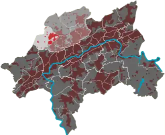 Lage Eckbusch in Wuppertal