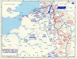 Westfront Ende September 1944 (nach der Operation Market Garden)