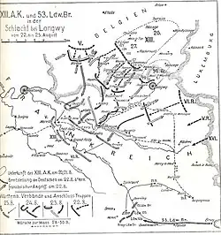 27. Inf. Div. in der Schlacht bei Longwy August 1914