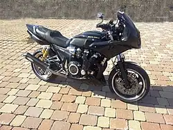 Yamaha XJR 1300 RP02, Bj. 2001 mit 150.000 km nach Umbau der neben gezeigten mit MAB-Anlage
