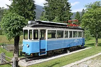 Bei Santa Maria Maggiore aufgestellter ehemaliger Ce 2/4 11