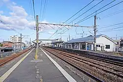 Ansicht der Bahnsteige