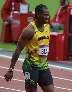 Yohan Blake Rang sechs in 20,37 s