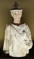 Der Widderträger (Kriophoros) von Theben in Böotien, Terrakotta-Statue, um 450 v. Chr. (Louvre, Paris)