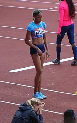 Silbermedaillengewinnerin Yulimar Rojas