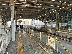 Innenansicht der Spurbus-Endstation