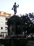 Müllerbrunnen mit Müllerbursche in Dresden-Plauen (Kopie von 1986, das Original wurde 1942 eingeschmolzen)