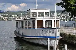 2010 als Restaurantschiff in Zürich-Wollishofen