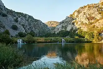 Kaskaden im Krupa-Canyon