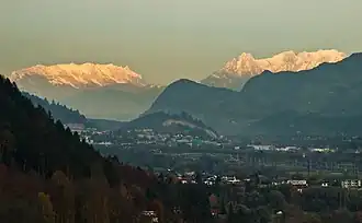 Zahmer und Wilder Kaiser von Westen gesehen