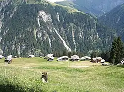 Zalön, Blick auf Glaspass