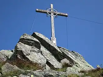 Gipfelkreuz der Zamangspitze
