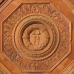 Medaillon mit Lorbeerkranz