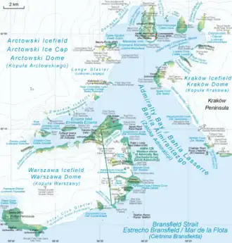 Karte der Admiralty Bay