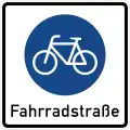 Zeichen 244.1 Beginn einer Fahrradstraße