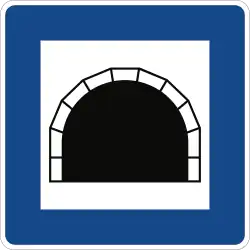 Tunnel-Verkehrszeichen