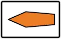 Zeichen 467.1-10 Umlenkungspfeil (Streckenempfehlung) linksweisend