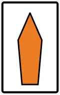 Zeichen 467.1-30 Umlenkungspfeil (Streckenempfehlung) geradeaus