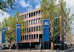 Zentrale der Mainzer Volksbank am Balthasar-Maler-Platz in Mainz