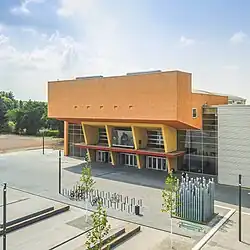 Luftaufnahme des Zentralen Hörsaal- und Seminargebäudes.