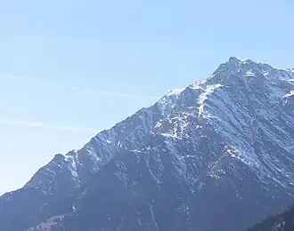 Zielspitze von Osten, der Ohrnknott ist die felsige Graterhebung links unten im Bild.