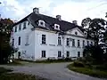 Hinterseite von Schloss Semershof (lett.: Ziemera muižas pils) im Jahr 2000