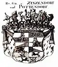 Wappen der Grafen von Zinzen­dorf und Potten­dorf