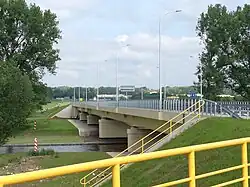 Ende der B 178 an der Grenzbrücke über die Neiße