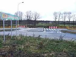 Anschluss der Dw 332 Richtung Neiße vor Baubeginn der Brücke 2011