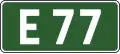 E-16 Nummernschild für Europastraßen