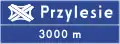 E-20 Ankündigungstafel auf Autobahnen (alternativ)