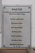 Gedenktafel für die Gefallenen im Krieg von 1870/71