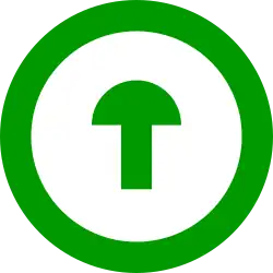 Symbol an Bediensäulen für Zp 9-Lichtsignal