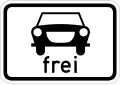 Personenkraftwagen frei, StVO 1970