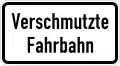Zusatzzeichen 1006-35 Verschmutzte Fahrbahn