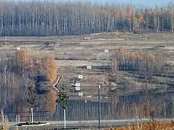 Höhenmarken zur Flutungsanzeige am Ostufer