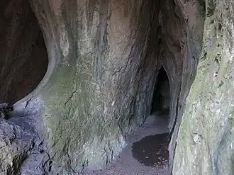 Eingangsbereich der Zwergenhöhle (Dezember 2017)
