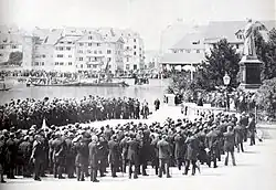 Einweihung des Denkmals 1885