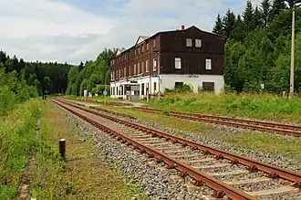 Empfangsgebäude, Gleisseite (2017)