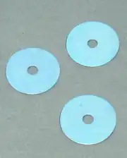 Drei Unterlegscheiben