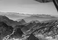Werner Friedli (Fotograf): Greinapass, Tessiner- und Walliser-Berge, historisches Luftbild (1954)