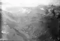 Schächental abwärts, historisches Luftbild von 1925, aus 3300 Metern Höhe von Walter Mittelholzer