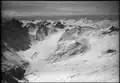 Der Piz Mez auf einer Flugaufnahme von Werner Friedli (1949)