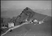 Monte Generoso Kulm. Historisches Luftbild von Werner Friedli (1954)