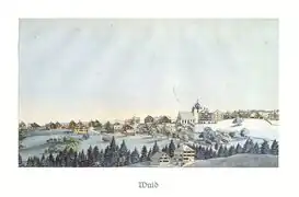 Ansicht von Johann Ulrich Fitzi, ca. 1822