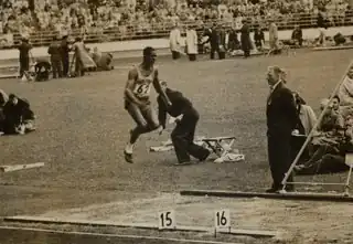 Der Olympiasieger von 1952 und 1956 Adhemar da Silva kam hier auf den vierzehnten Platz