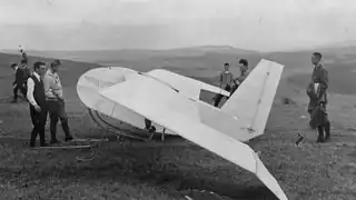 „Charlotte“ im August 1922 beim Rhönwettbewerb auf der Wasserkuppe