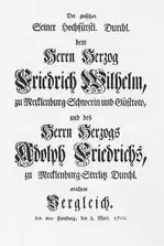 Deckblatt des Hamburger Vergleichs